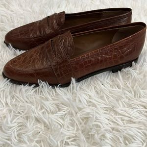 NWOT Franco Sarto Brown Leather Loafers